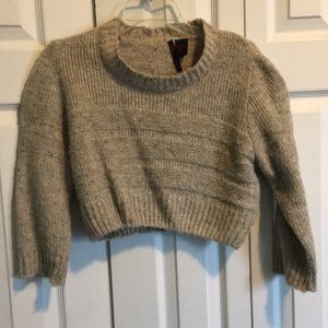 Large crop top sweater.